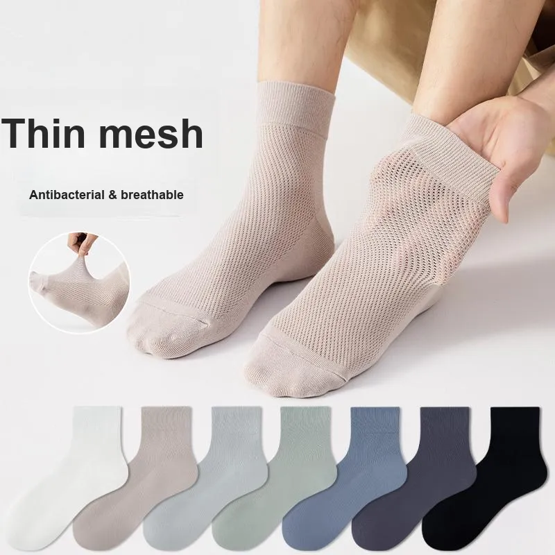 MIIOW Mid Calf Socks Men's 5 Pack-24