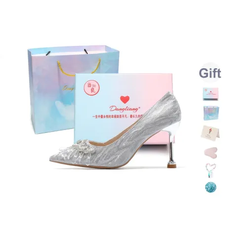 DANGLIANG Wan Xing Fei Ying Премиум Feel Элегантный Мода Корейский стиль Универсальный Низкий каблук Высокие каблуки