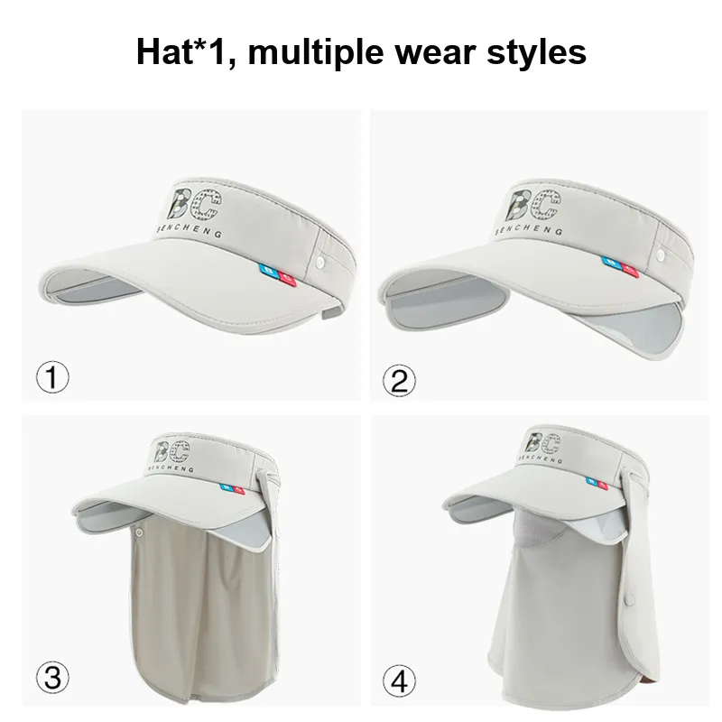 BANDICOOT Polyamide/Spandex/Polyester Sun Protection Hats Women's-2