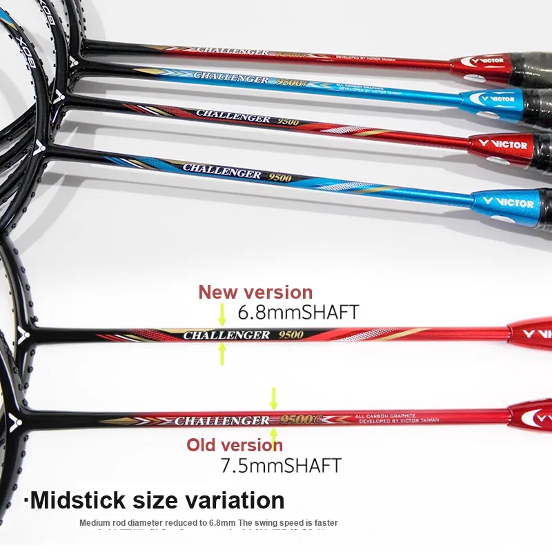 VICTOR CHA 9500 Badminton Rackets Control Type All around Defense Advanced Level-4