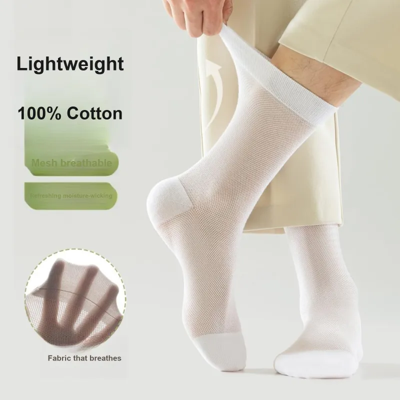 XXLLG Mid Calf Socks Men's 3 Pack-4