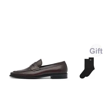 PEDRO Dress Shoes Men Low Top Black/Dark Umber