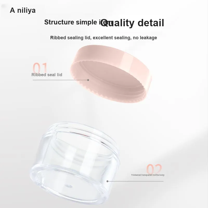 NILIYA Multicolor Face Cream Dispenser Bottles Travel Portable Empty Bottle 4 Pcs-13