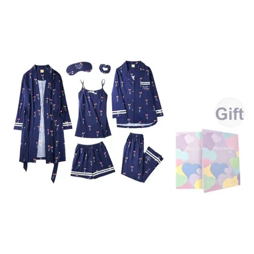 FENTENG Домашняя одежда Набор Весна-осень Лето Женские Подарочный набор в коробке