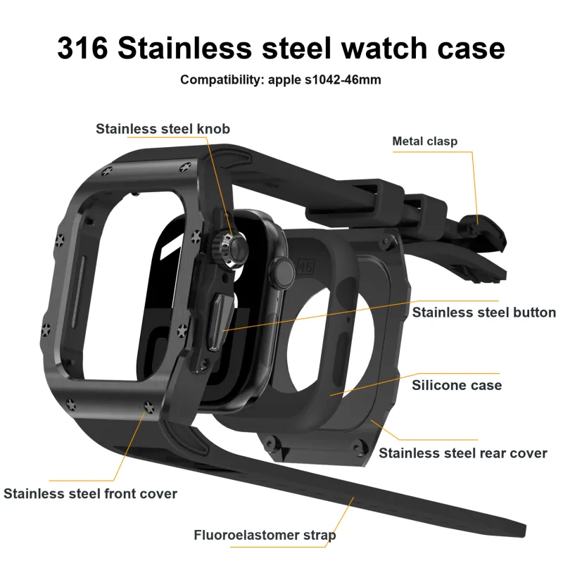 HUALIMEI Huawei Compatibility Watch Band 133mm Fluoroelastomer Material-2