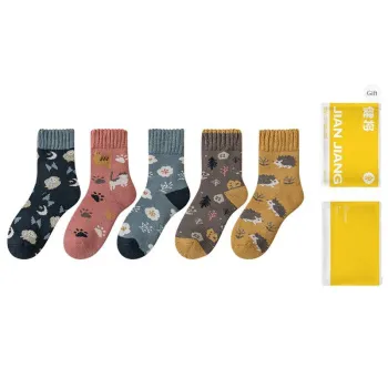 Master Mid Calf Socks Unisex Shopping Bag 5 Pack