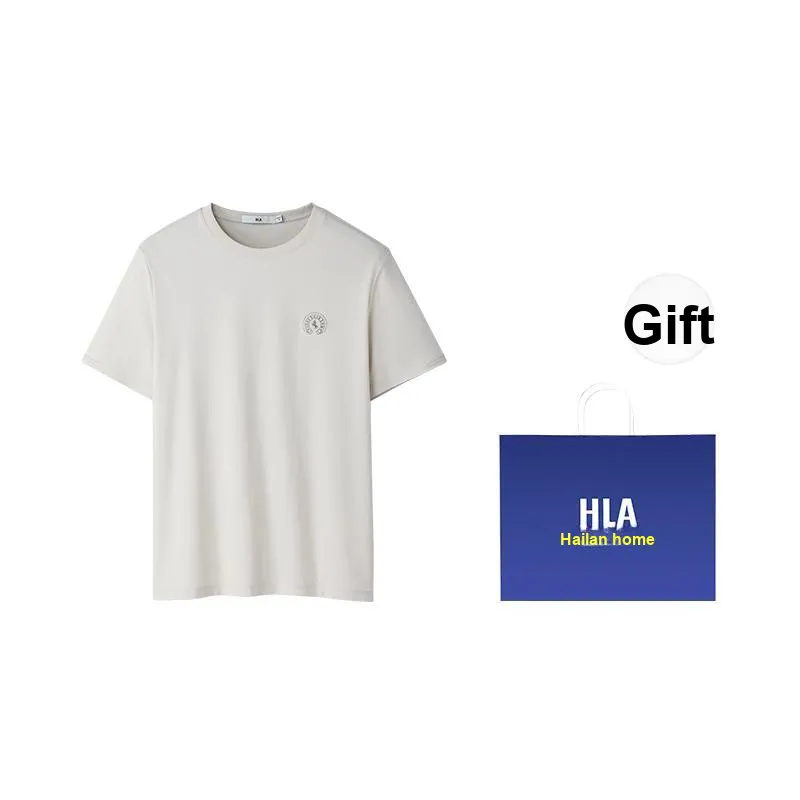 HLA Short Sleeved T Shirts Men's Black 09-1