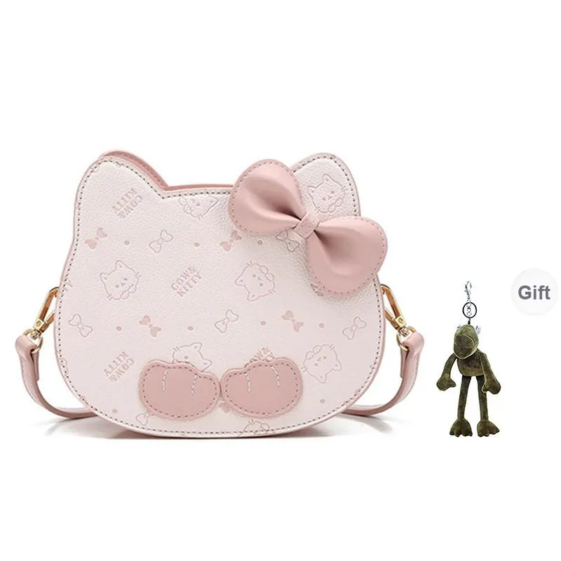 CHAOFANJI PU Shoulder Bag, Handbag, Crossbody Bag Regular Women's Cherry Blossom Pink-6