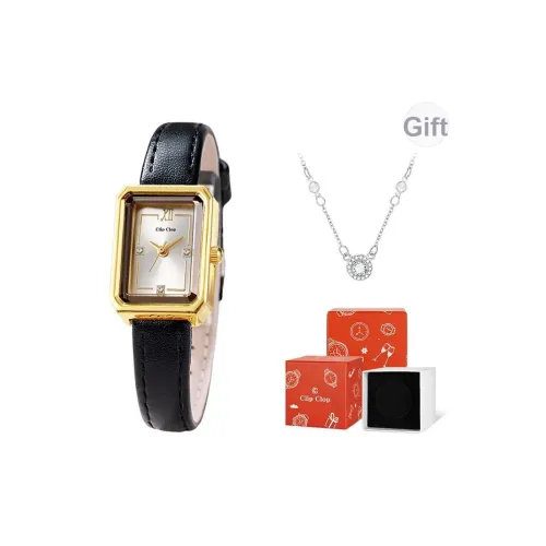 Clip Clop Кварцевый механизм ремешок из полиуретана женские часы серебристый циферблат