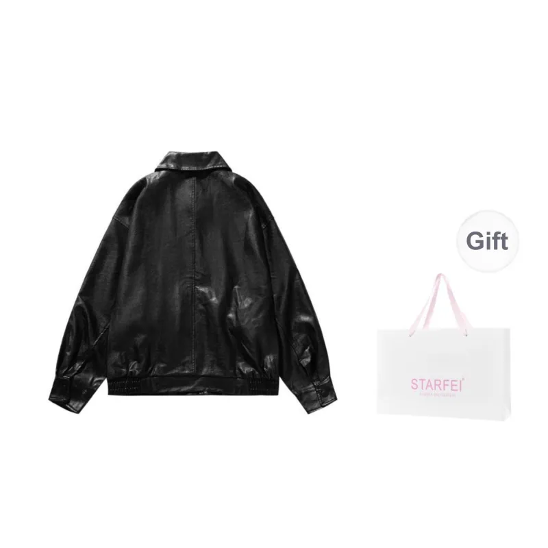 STARFEI Leather Jackets Unisex-1