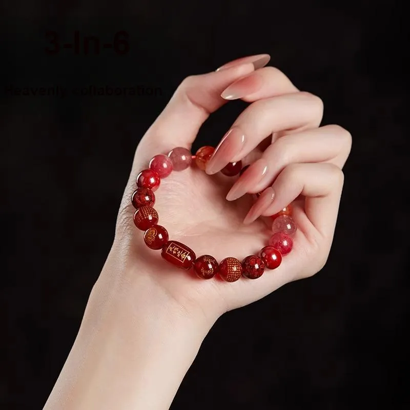 MCK Reconstructed Cinnabar Bracelets Unisex-1