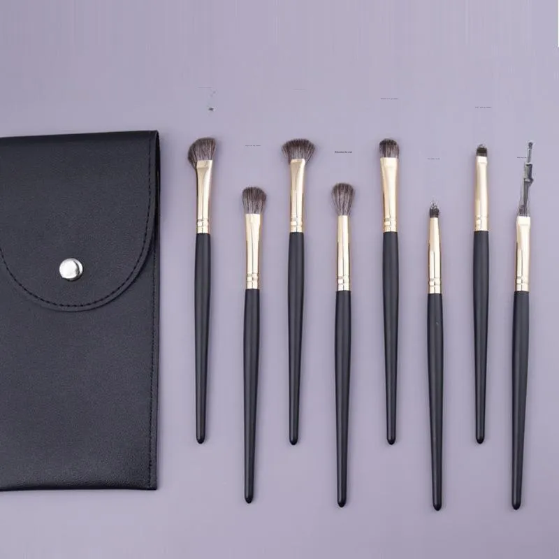 A Few More Cute Wooden Handle Eyeshadow Brush Matching Set Soft Hair-6