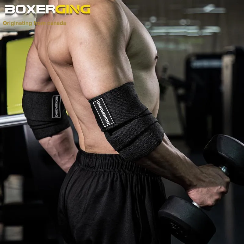 BOXERGING Elbow Pads Breathable Protective SML Cotton Polyester Elastane Blend Material Unisex-23