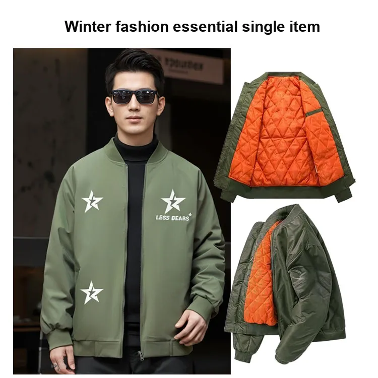 LESS BEARS Puffer Jacket For Fall And Winter Unisex-9