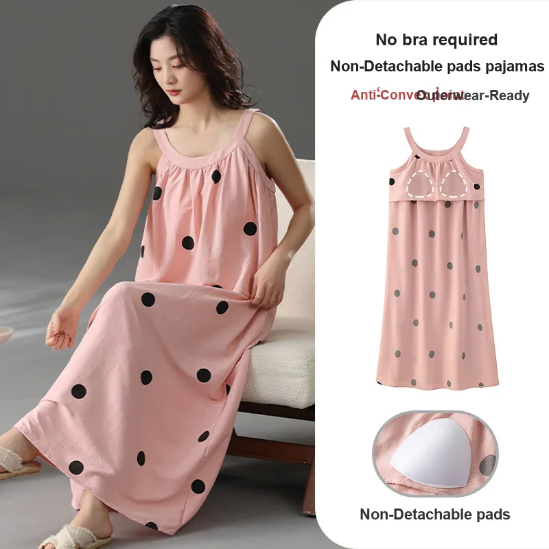 Cotton Shopping Nightgown Women's-8
