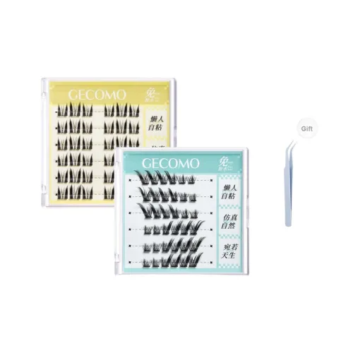 GECOMO Thickening Cat Series Эльф+Лиса Series Клей Бесплатно Искусственные ресницы Комбинация Натуральный Увеличение Длина Стиль