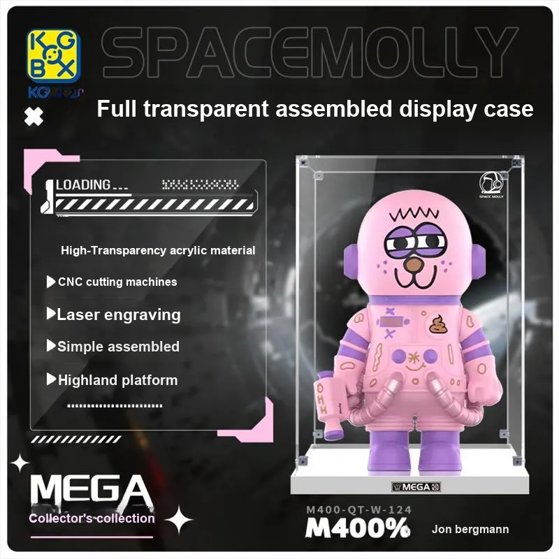 KGBOX Compatibility POPMART SPACEMOLL Jon Bergman PUPU 400% Model Accessories-1
