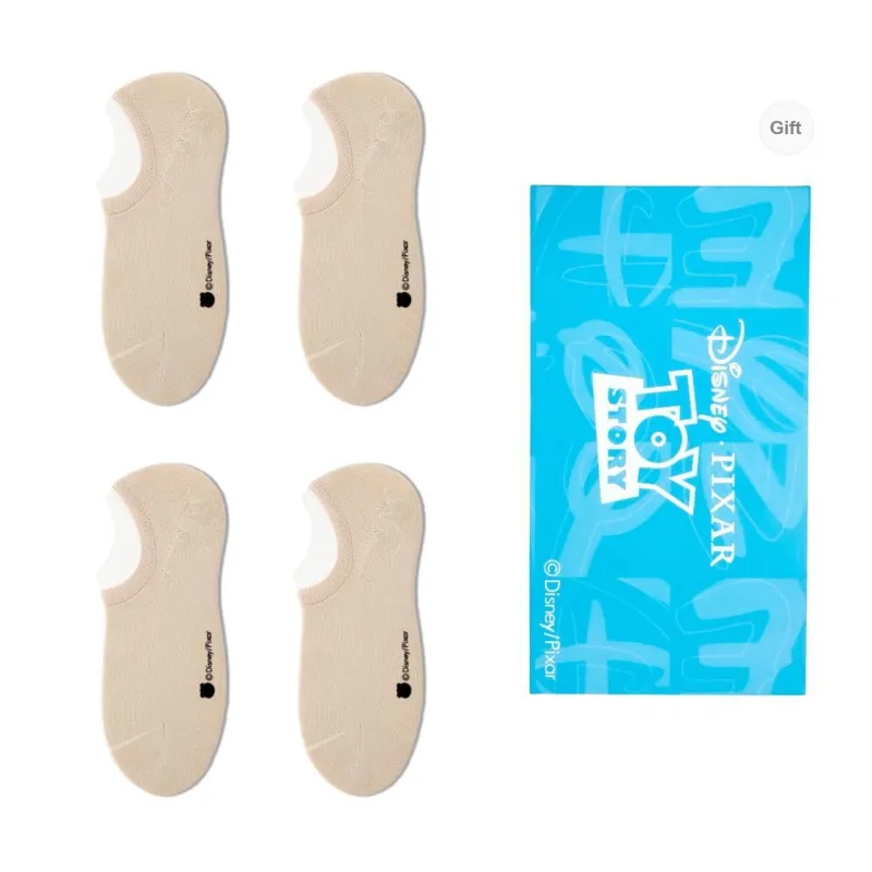 Disney No Show Socks Unisex Box 4 Pack-6