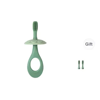 CHENYISHENG Q Me Styling Silicone Detachable And Washable Toothbrushes Single Pack With Two Brush Heads Included