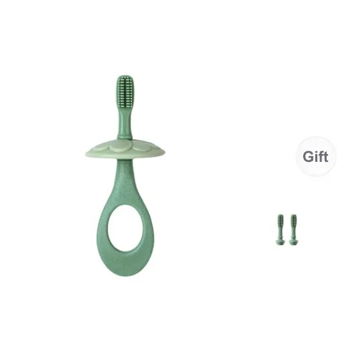 CHENYISHENG Q Me Styling Silicone Detachable And Washable Toothbrushes Single Pack With Two Brush Heads Included