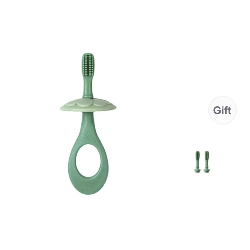 CHENYISHENG Q Me Styling Silicone Detachable And Washable Toothbrushes Single Pack With Two Brush Heads Included-0