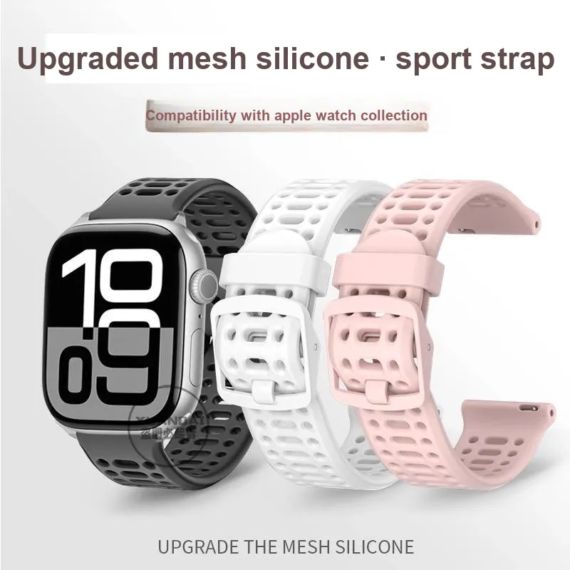 Mr. Strap Watch Band Apple Compatibility 42mm Silicone Material-1