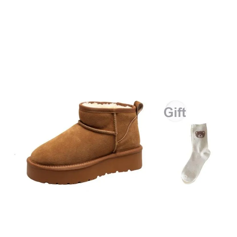 BINGO DUCK Термостойкий противоскользящий короткий сноубутс для женщин