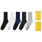 [5 Pack]Black+Ecru+Sapphire Blue+Dark Gray+Light Gray