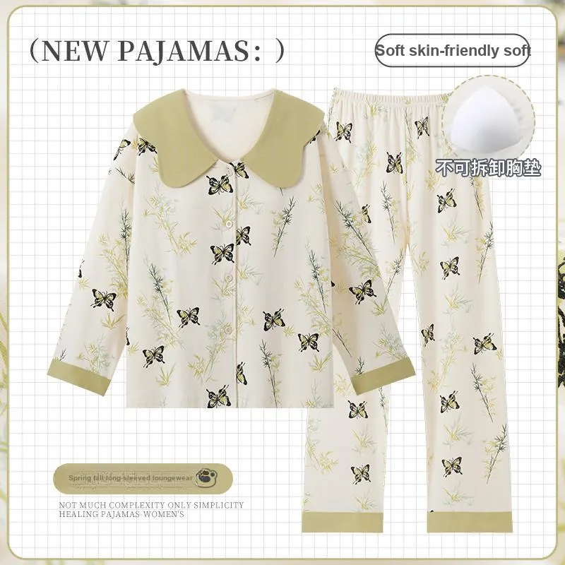 OUSHIBO Pajama Set Women's Image Color-1