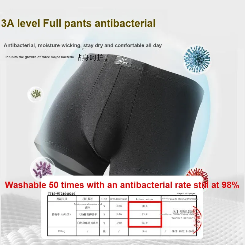 SEPTWOLVES Underwear Gift Box Men's 3 Pack Gift Box Set+Shopping Bag-4