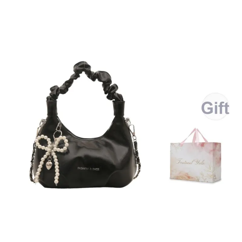 TOUTSEUL YOLO PU Handbag Women's Black/White/Silver/Red-29