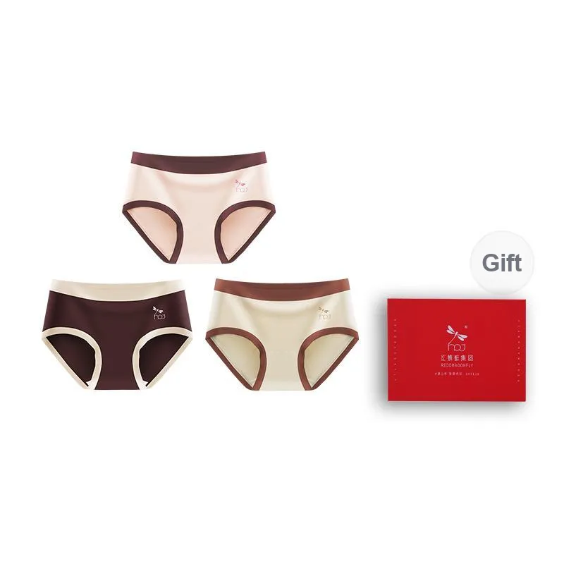 RED DRAGONFLY Modal Underpants Women's 3 Pack Gift Box Set-12