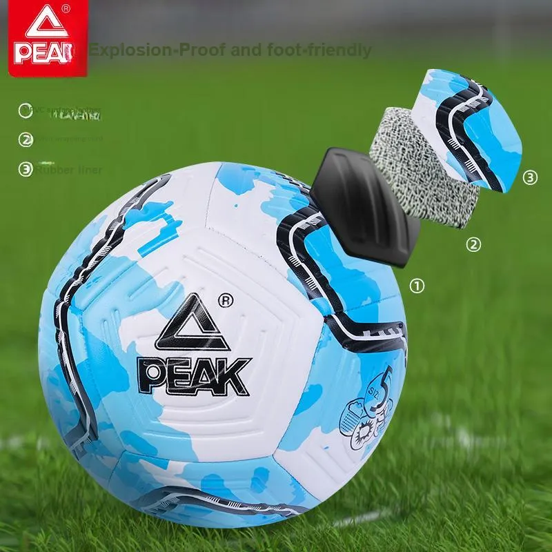 PEAK Size 5 Soccer PVC Machine Stitched Soccer Ball Unisex-2