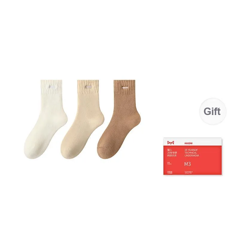 MIIOW Mid Calf Socks Women's Shopping Bag Combo Set-10