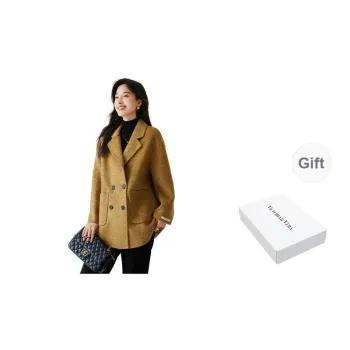 VICTORIA&VERA Coat Women's Yellow Brown