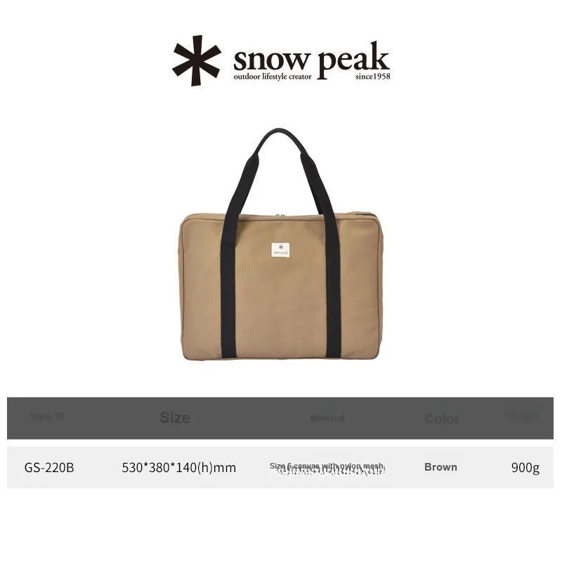 Snow Peak Outdoor Bags Canvas Unisex Brown-5
