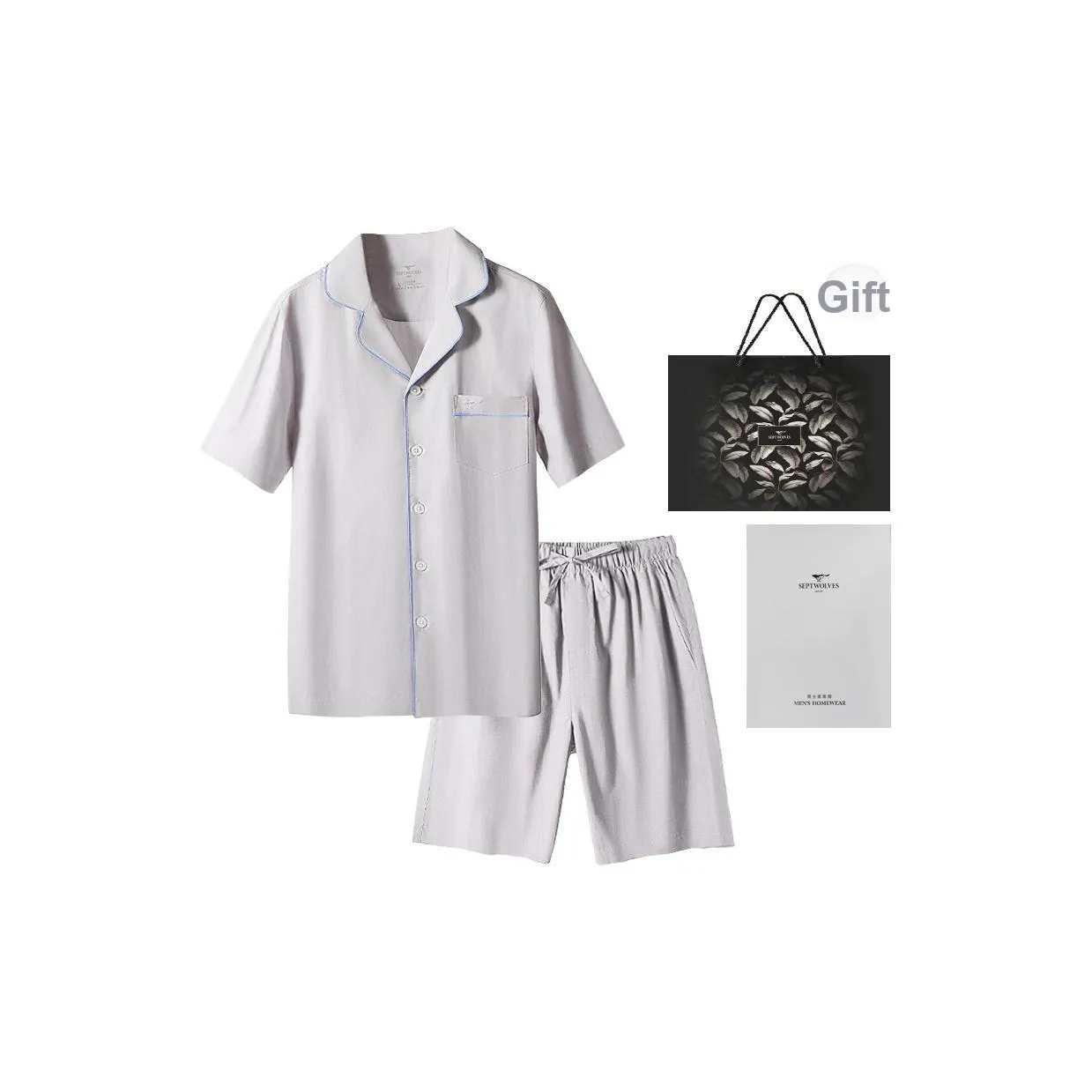 SEPTWOLVES Men Pajama Sets