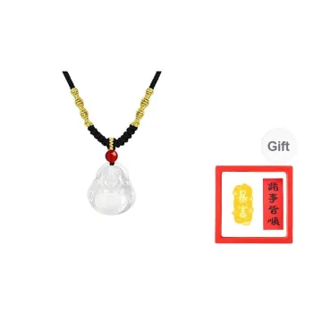 Chongqing Gold Store Chalcedony Jade Necklaces Unisex