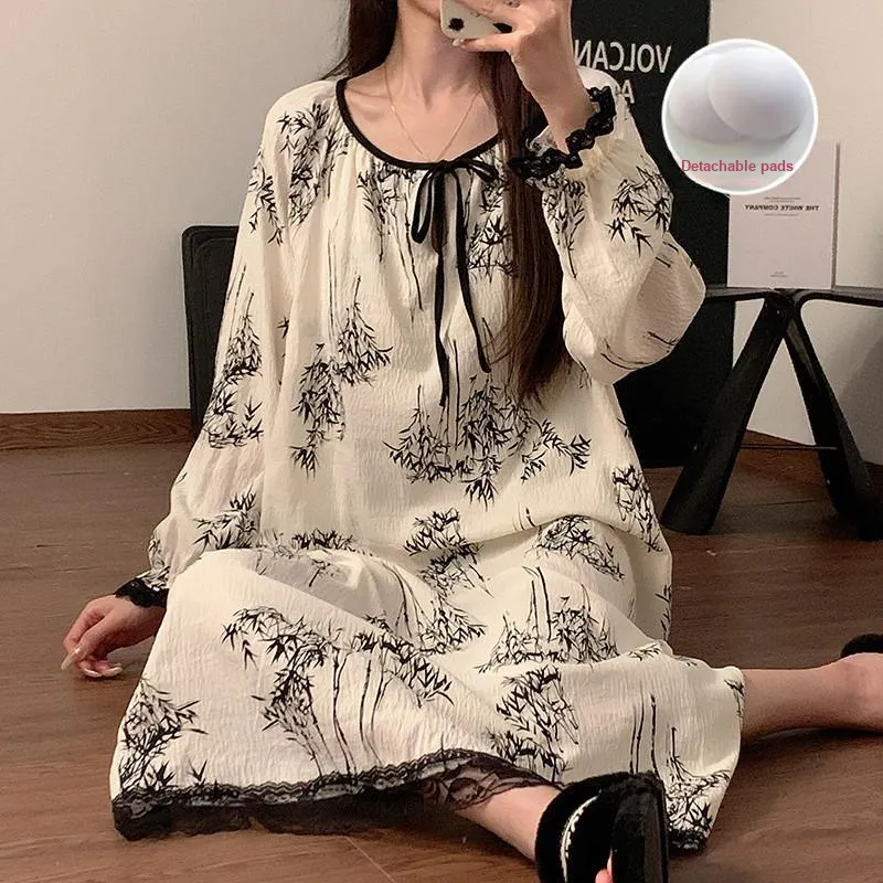 Ta Yan Nightgown Women's Apricot-1
