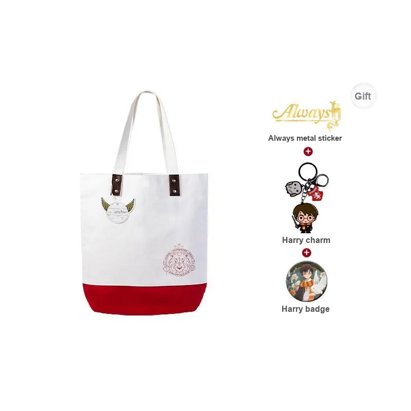 OTRAINBOW Harry Potter Canvas Handbag Regular Unisex Red/Green-7