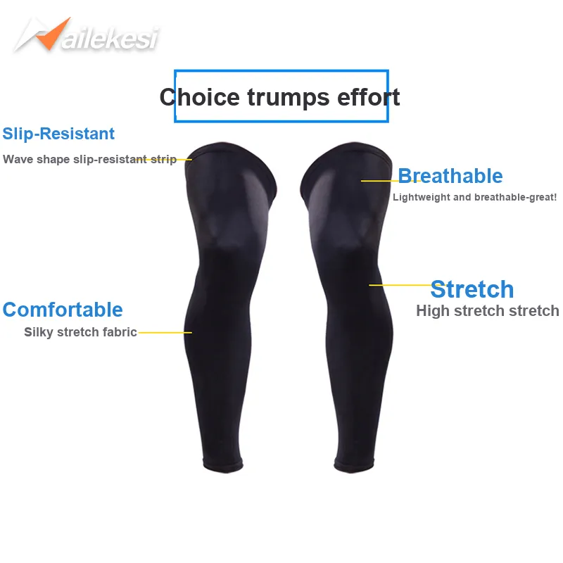 NAILEKESI Running Mountaineering Basketball Unisex Silicone Knee Pads-2
