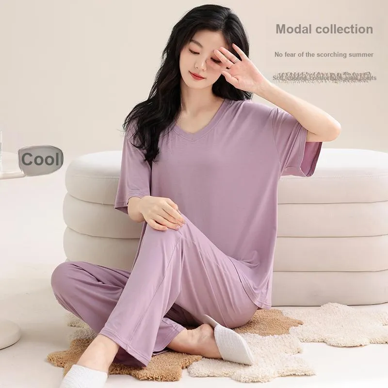 FENTENGCARE Pajama Set Women's Violet-1