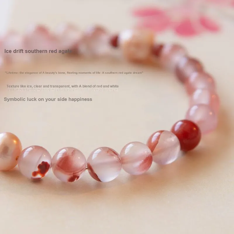 Guo Lu Southern Red Agate Bracelets Women's-1