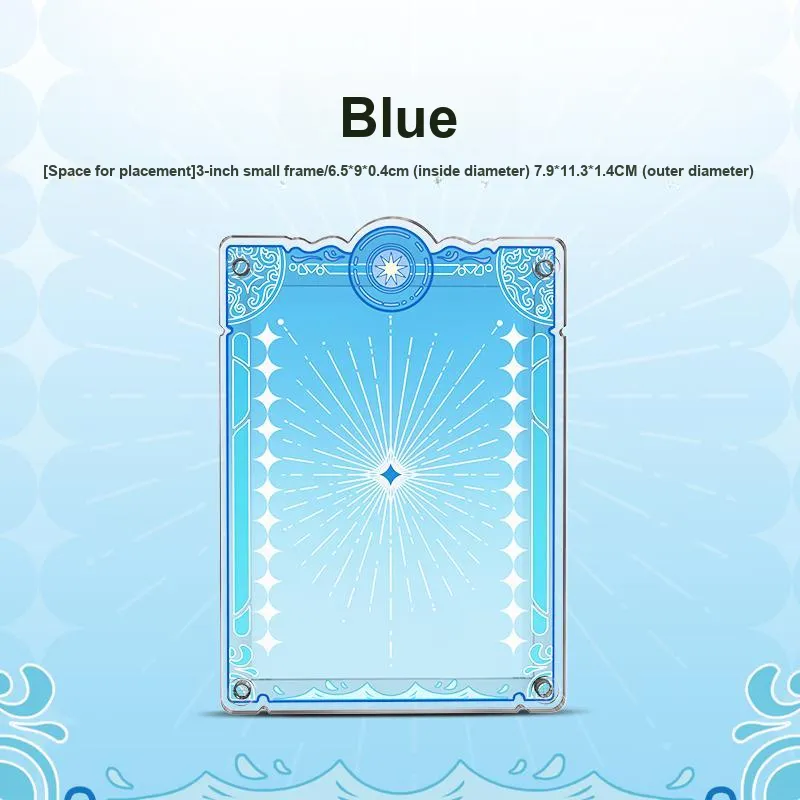 LIGHT YOUR BRICKS Le Yi Bao Compatible Guomei Anime Card Card Character Stand Acrylic Frame Protector Model Accessories-7