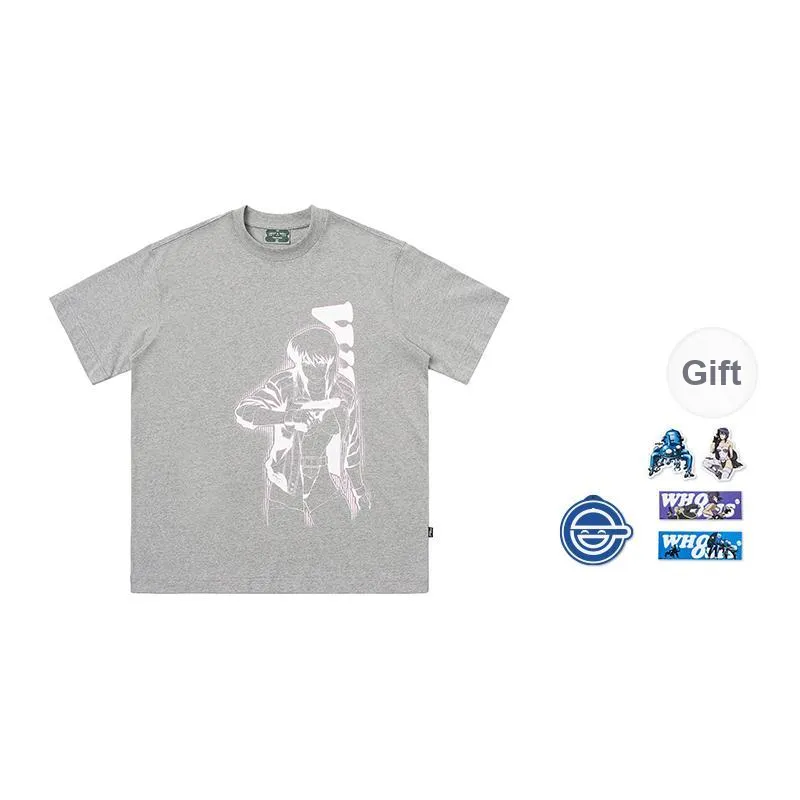 WHOOSIS X Ghost In The Shell, Collaboration T Shirts Unisex-5