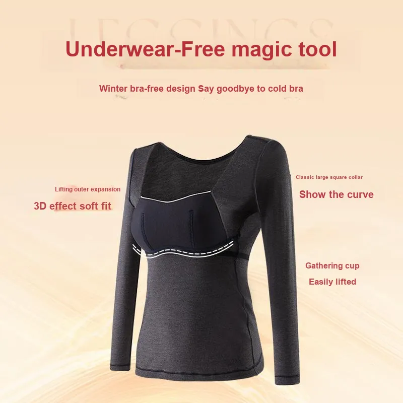 Sizhisha Thermal Tops Women's Gray-6