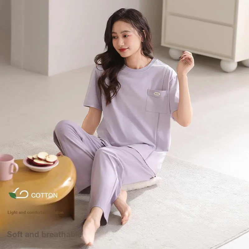 Lan Miao Pajama Set Women's Light Lavender-5