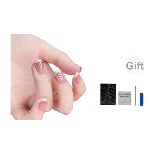 OUYUJI Ручная работа Искусственный Ногтик MID Длина Квадрат MID Длина Кожа Jump Цвет Стиль Instagram