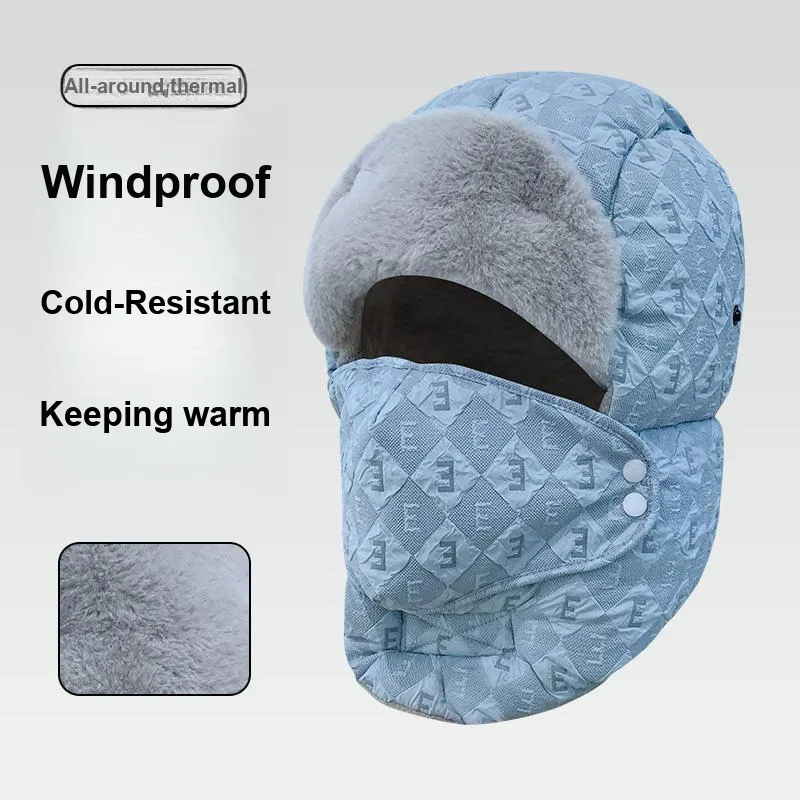 Shizhu Thickened Trapper Hats Women's-5
