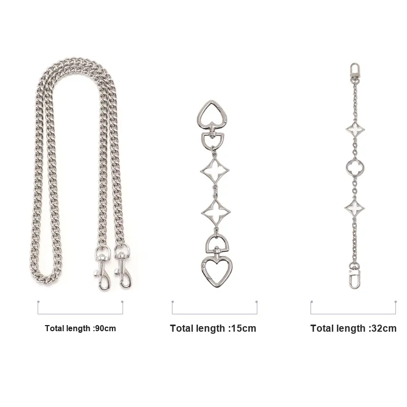 Gloya Metal Bag Strap Women's Silver-4